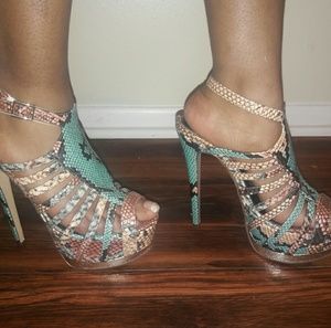 Snakeskin sandals