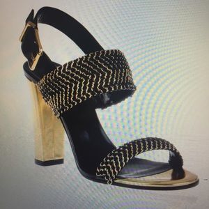 Balmain stacked sandals