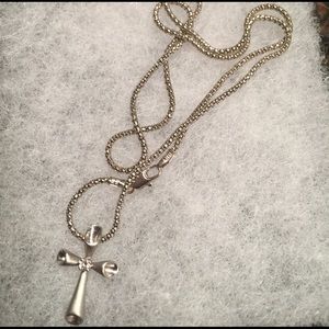 14k Gold Cross with diamond.