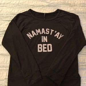 Namast'ay in bed sweater