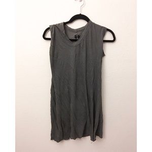 Rick Owens Sheer Olive Sleeveless Top