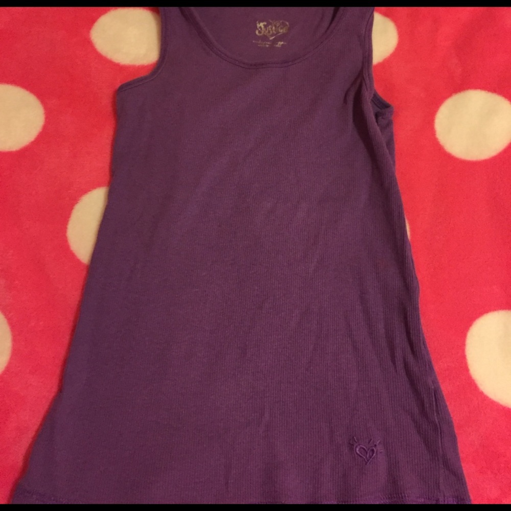 Girls purple justice tank