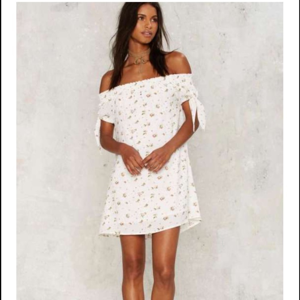 Off shoulder dress from nasty gal