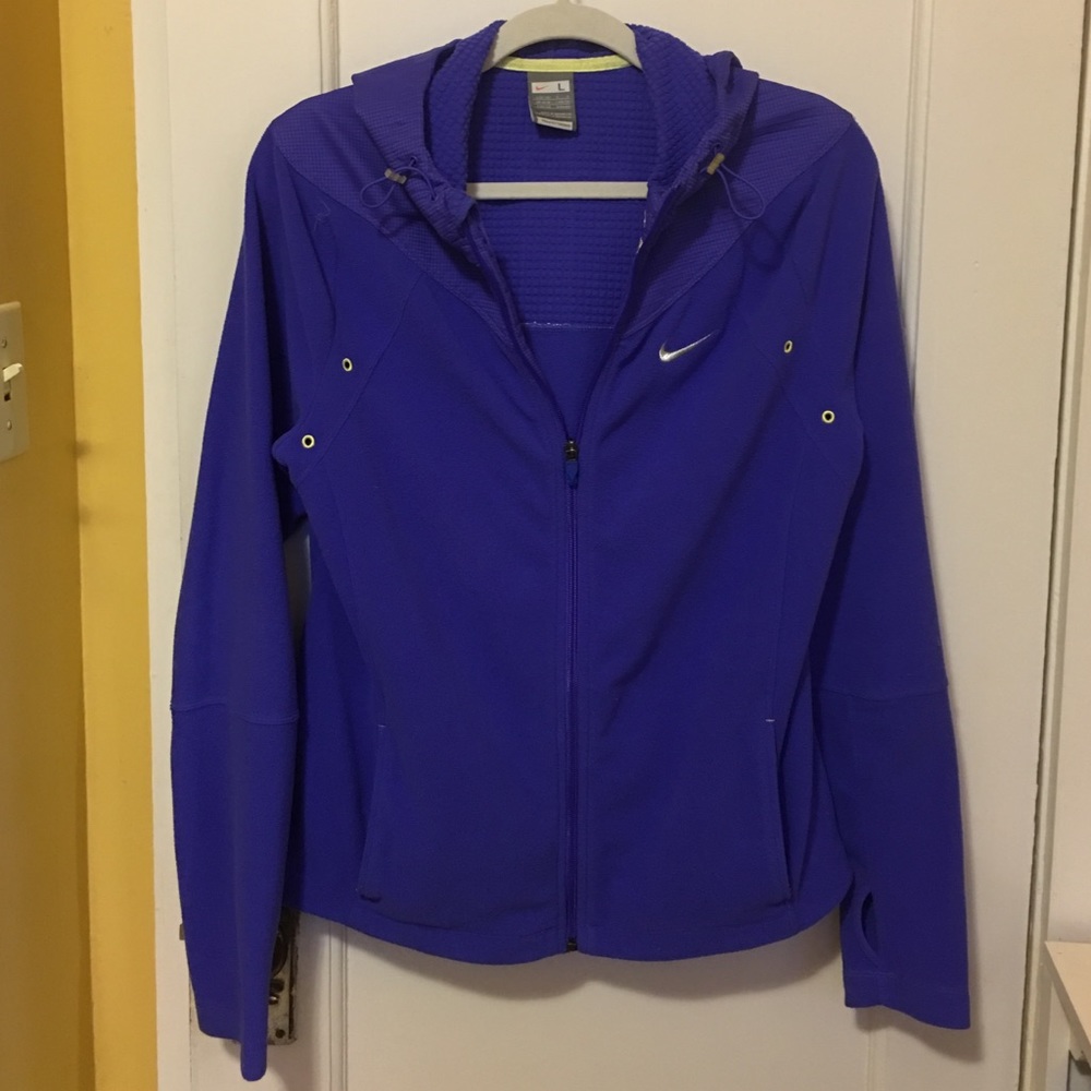 💥SOLD💥NIKE Fit Therma Purple Fleece Jacket Sz L