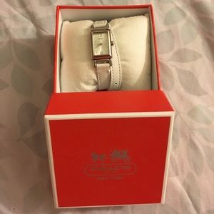 Coach Genuine Leather White  Wrap Watch