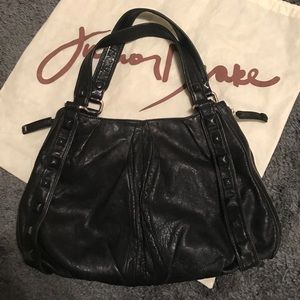 Black Junior Drake shoulder bag - expandable