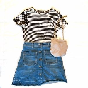 Denim Mini Skirt