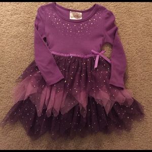 Adorable Little Girls Dress-Purple-Size 4