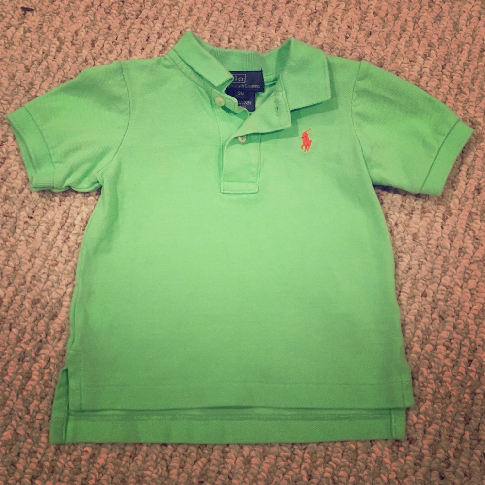 Lime green polo