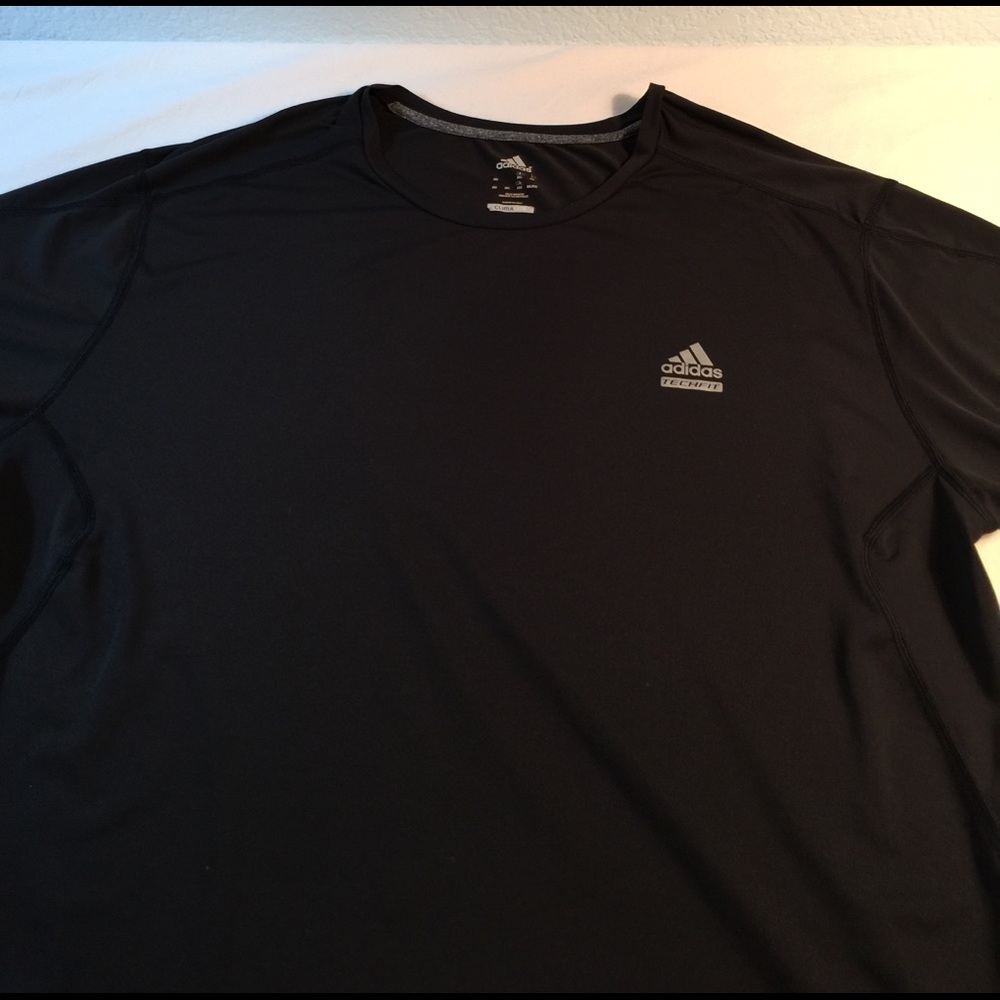 Adidas Men's 2XL classic athletic shirt, black,EUC
