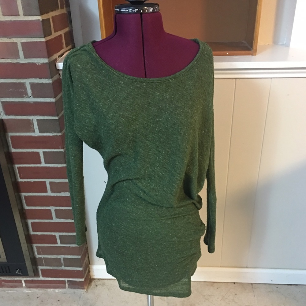 Light off the shoulder long shirt/dress