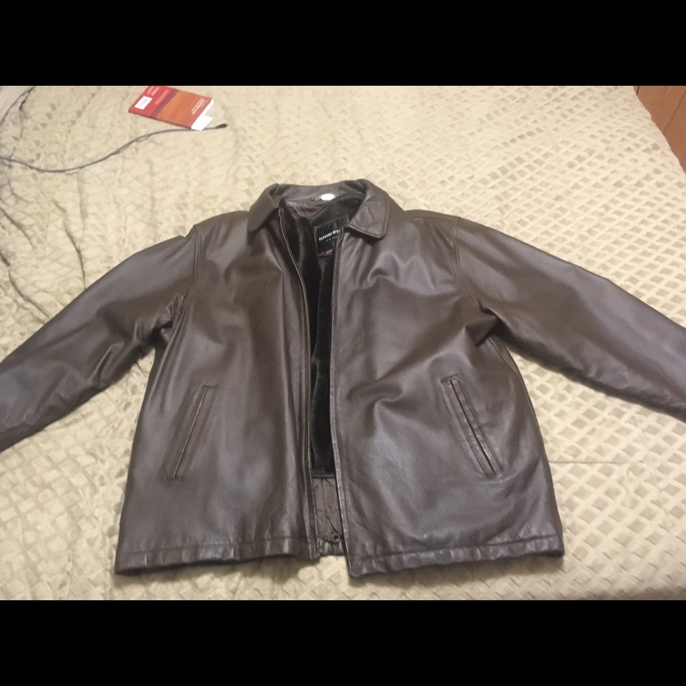 Genuine leather jacket (w/ removable fur liner)