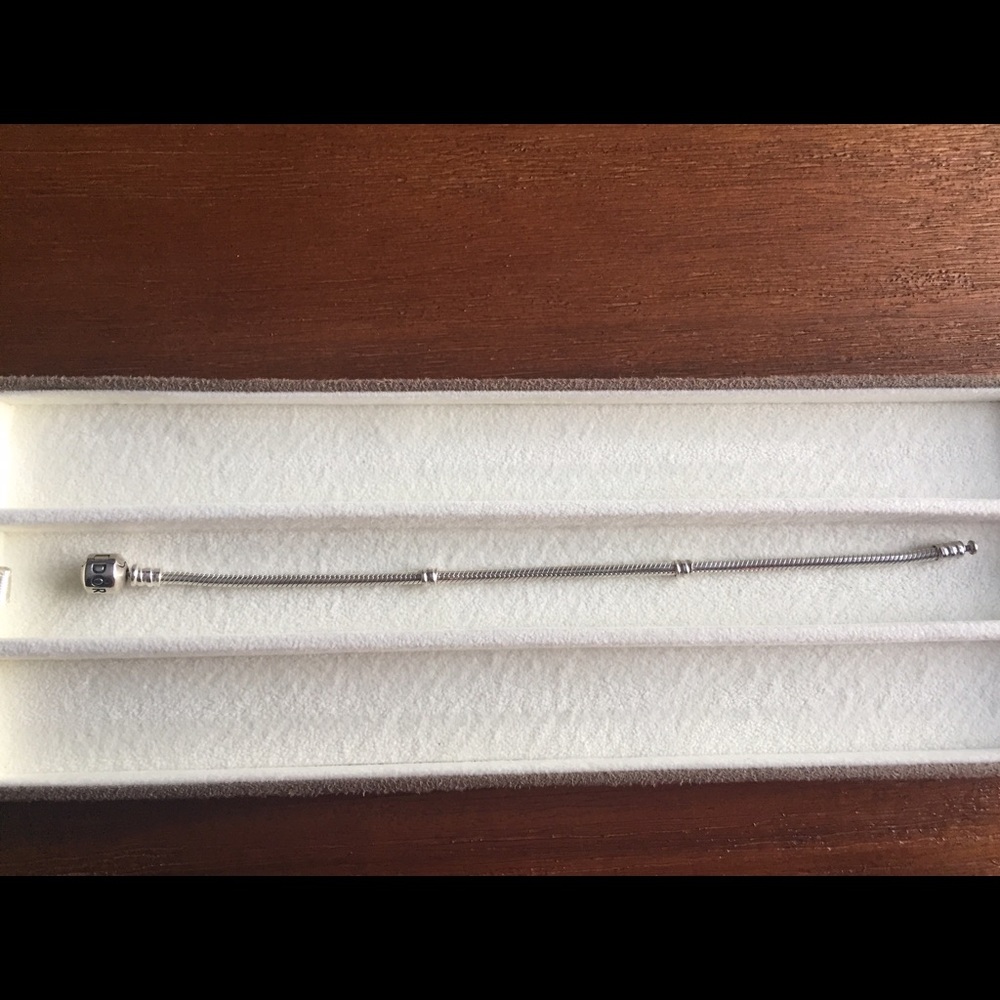 Pandora Sterling Silver Barrel Clasp Bracelet