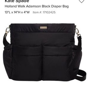 Kate spade holland diaper bag