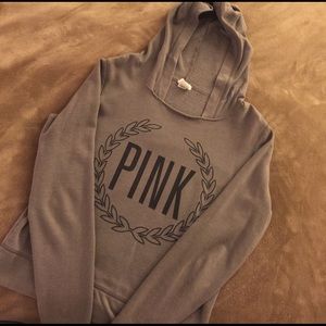 VS PINK charcoal grey pullover