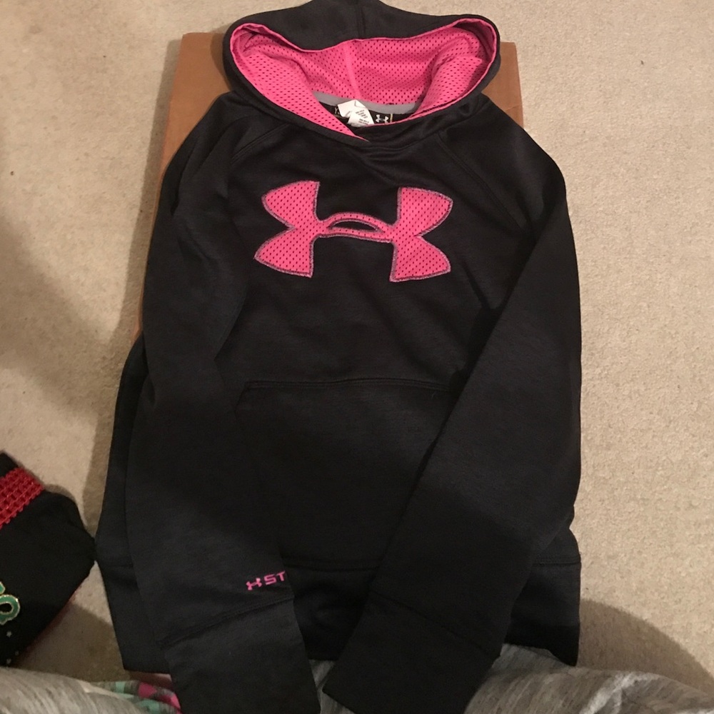 Girls Under Armour Pull Over Hoodie