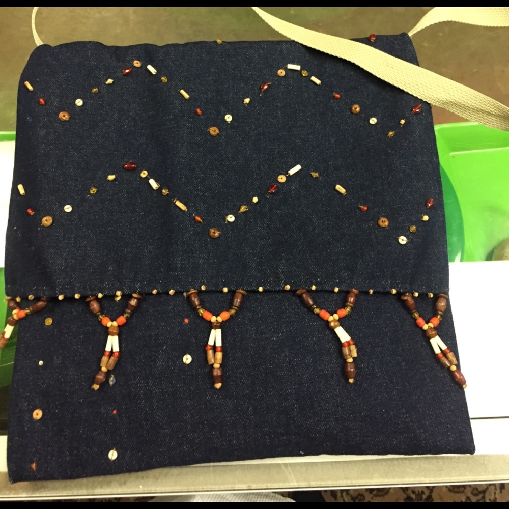 Beautiful handmade denim cross body!!