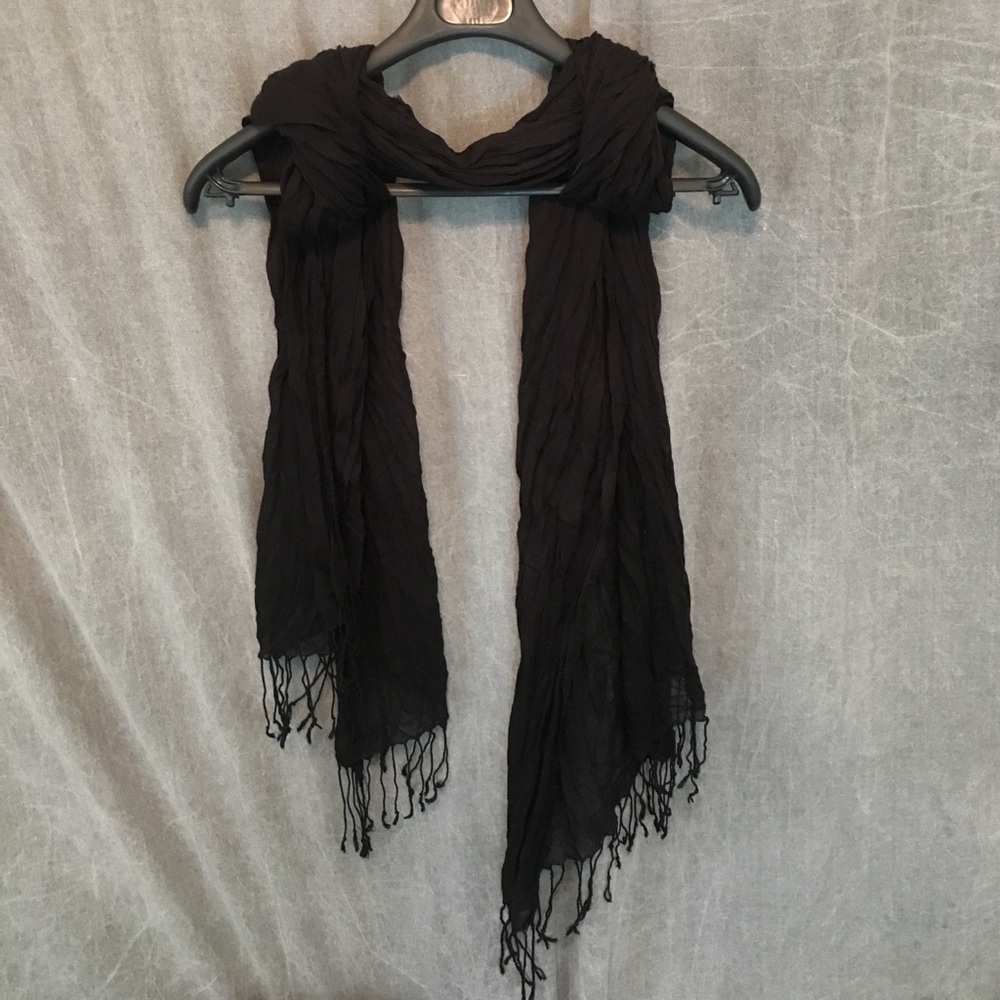 Black Scarf with fringe