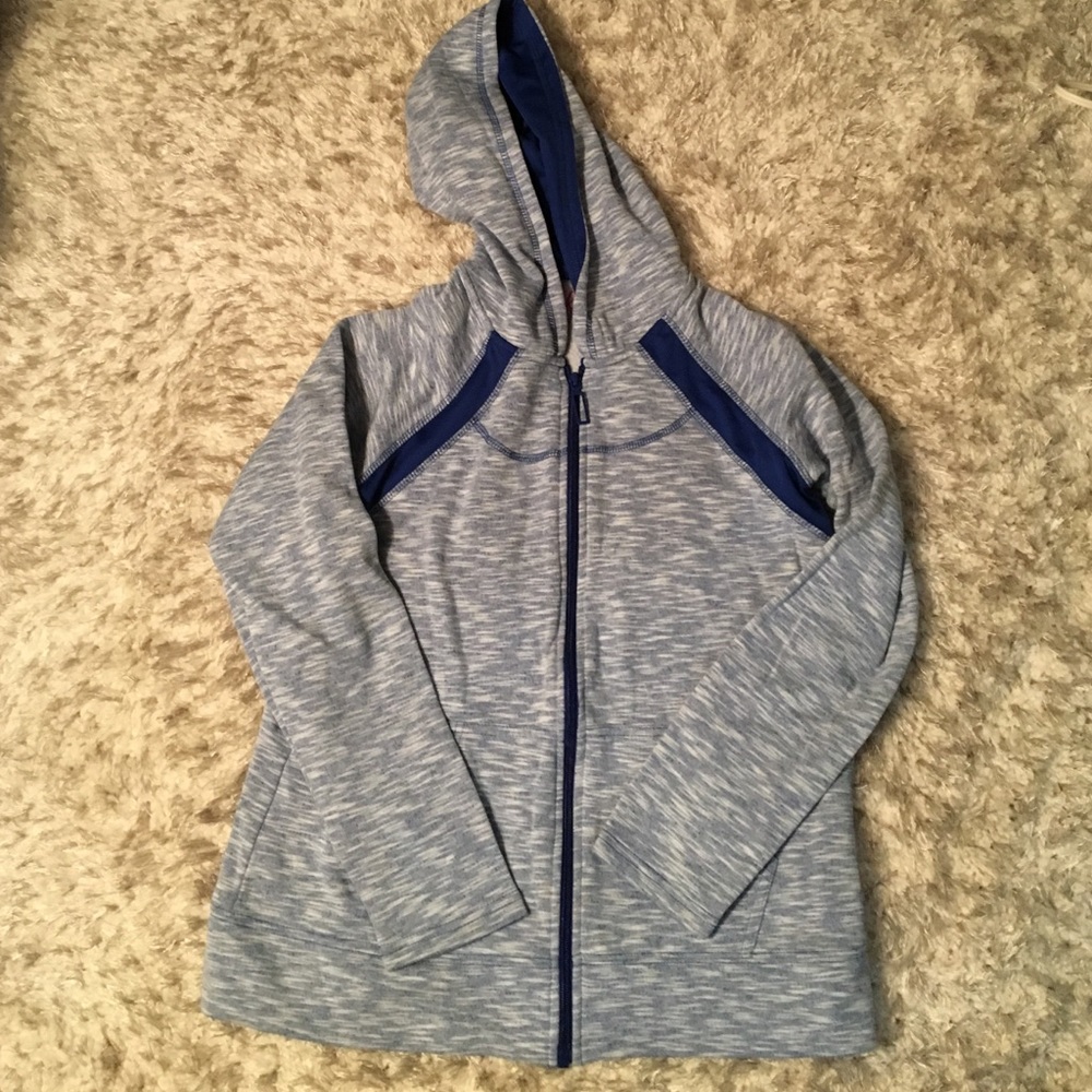 Blue space dye hoodie