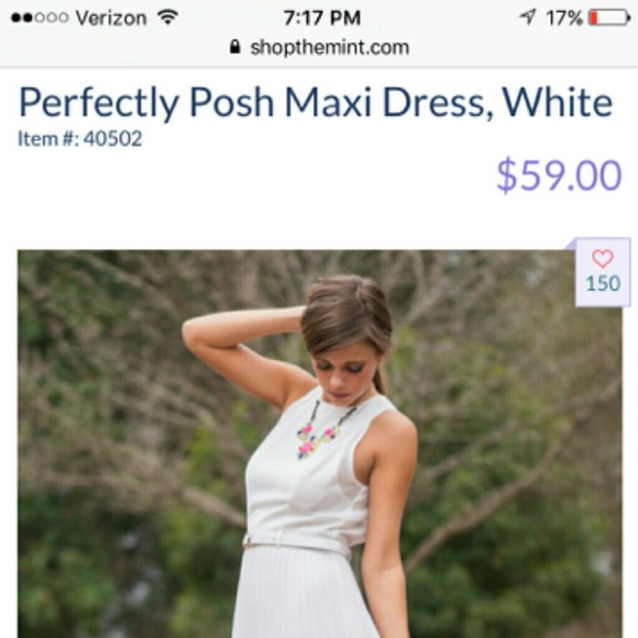 NWT White Maxi Dress - Picture 4 of 4