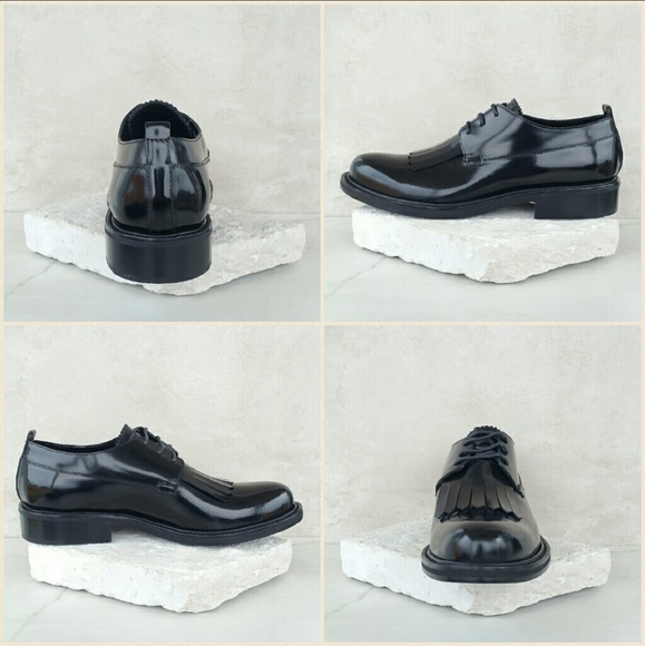COSTUME NATIONAL black kiltie oxford
