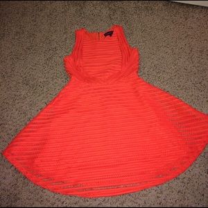 Orange Skater Dress