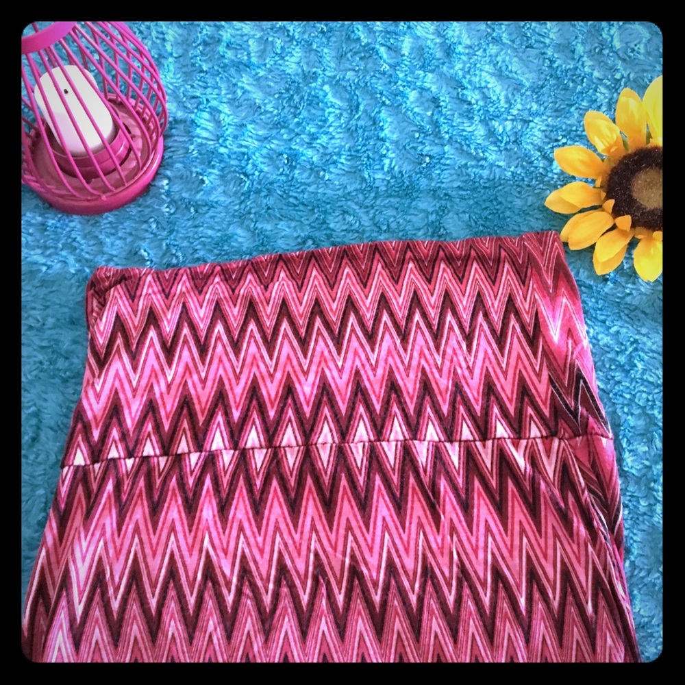 Chevron Maxi skirt
