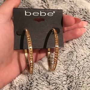 Bebe Hoop Earrings