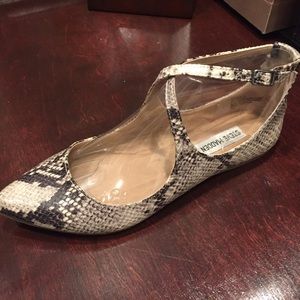 So stylish ankle strap flats.