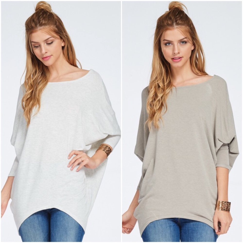 LUSH Heather Grey Dolman