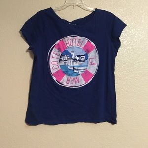 Yacht themed tee. Large