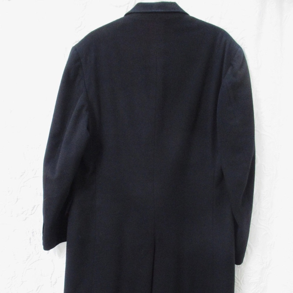 Neiman Marcus Oxxford Clothes Black Overcoat