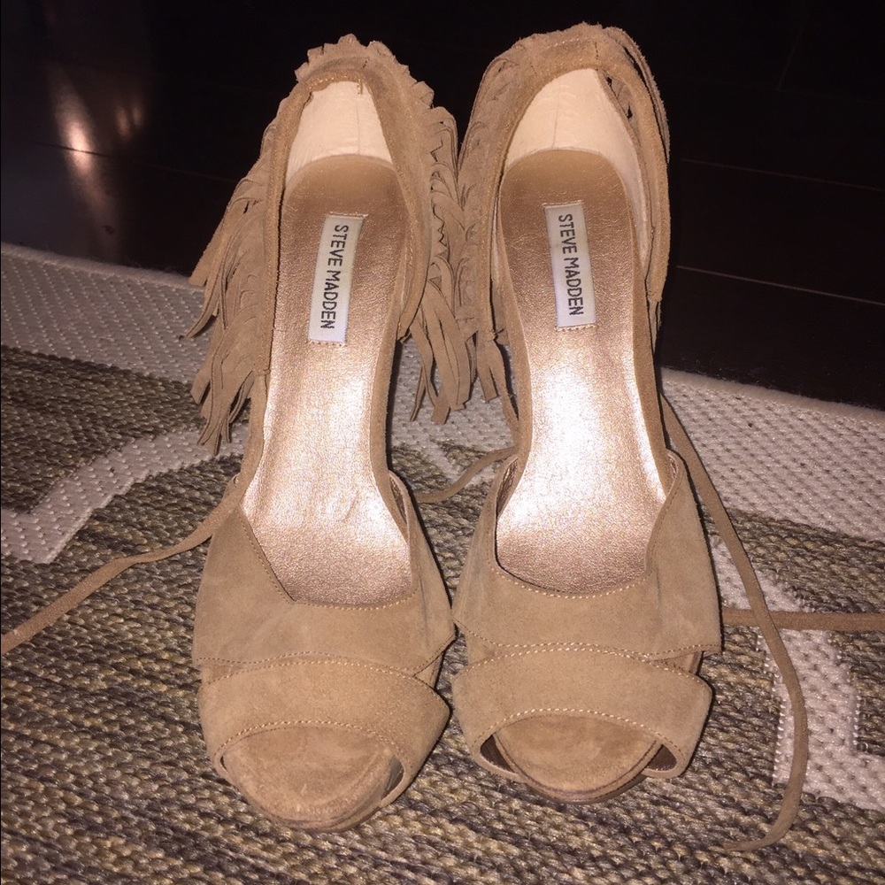 Steve Madden fringe heels