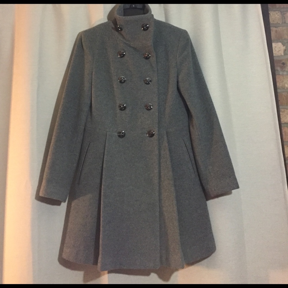 Calvin Klein Grey Pea Coat size 2 great condition