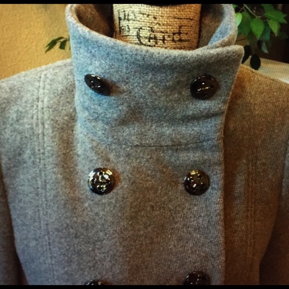 Calvin Klein Grey Pea Coat size 2 great condition - Picture 6 of 6