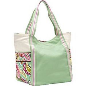Vera Bradley Large Colorblock Tote in Tutti Frutti