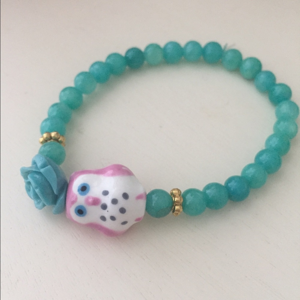 Handmade Glass bead bracelet
