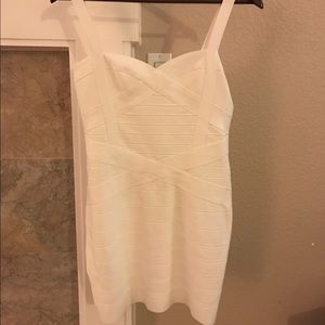 White bondage dress