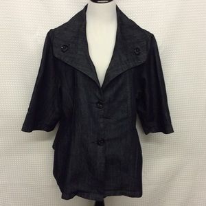 MWAH JEANS Babydoll Denim Jacket Plus Size 18/20