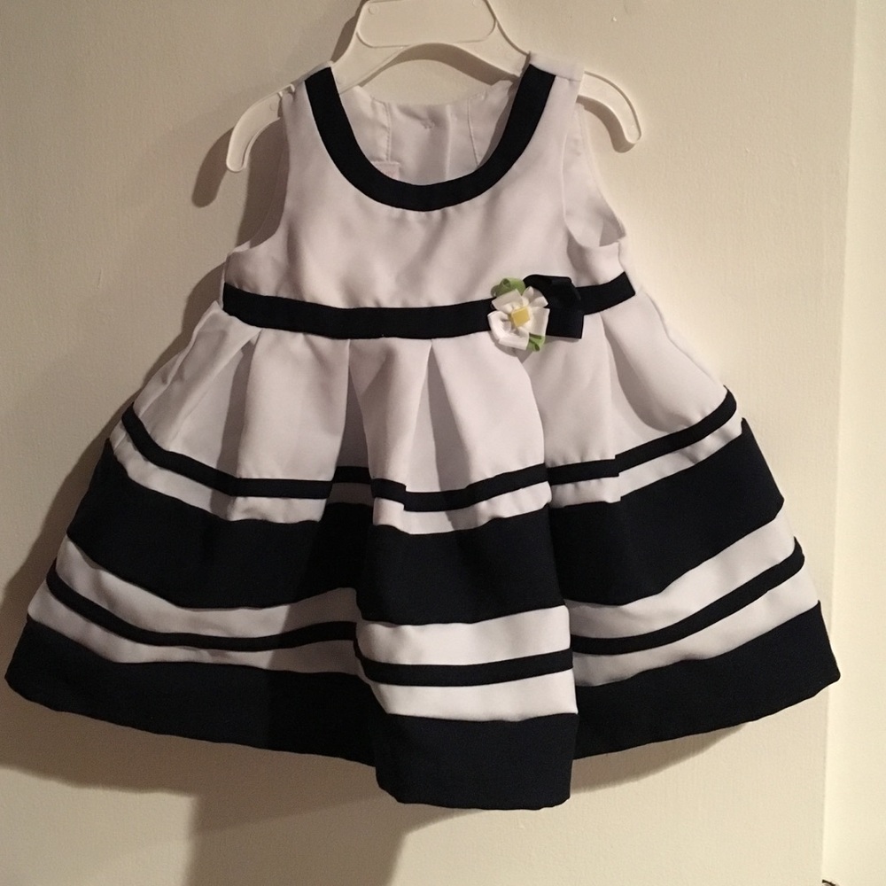 Bonnie baby blue and navy dress