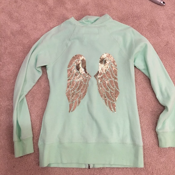 Victoria's Secret Sweaters - Mint green Victoria's Secret zip up