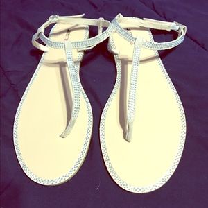 Silver Studded Sandals