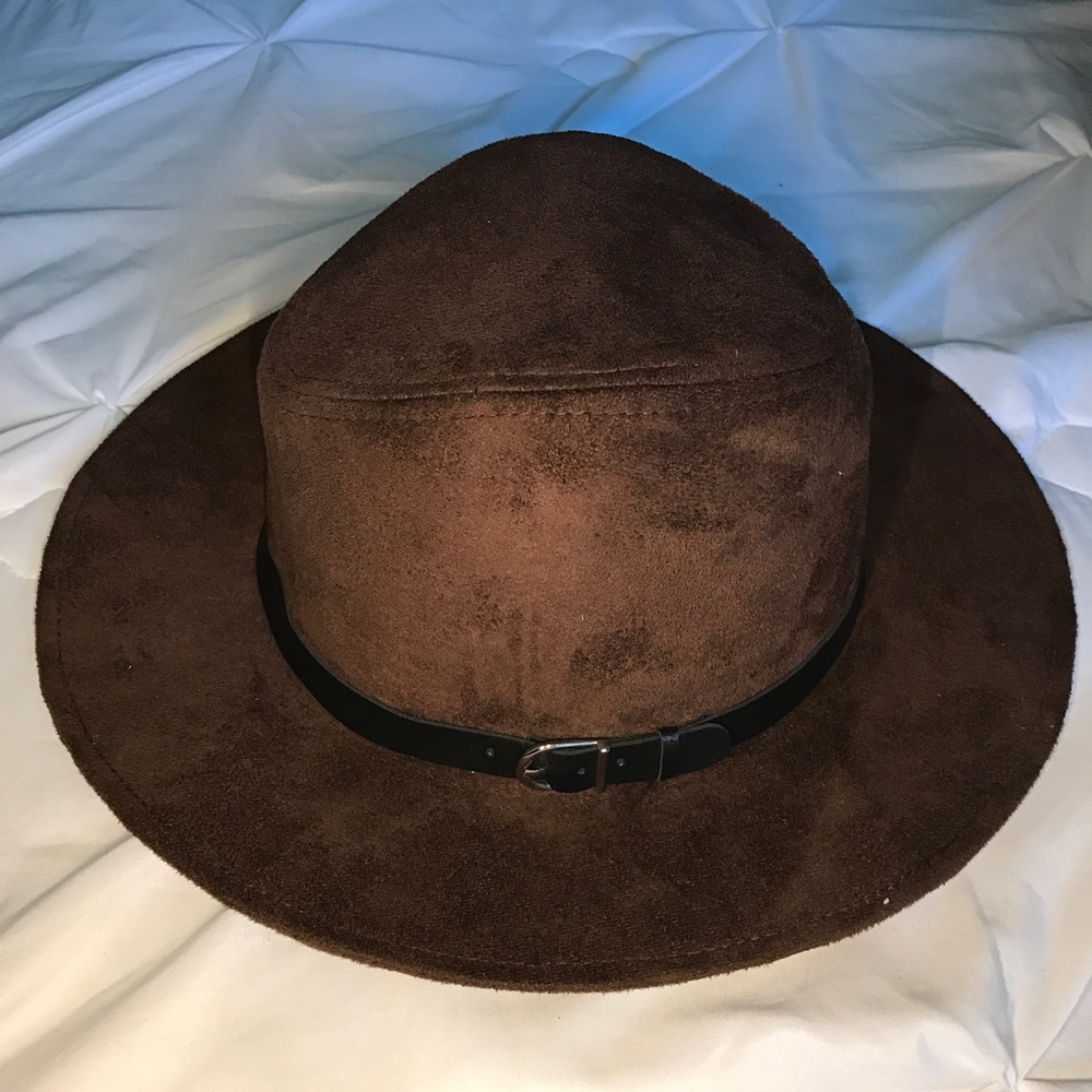 Urban Outfitters Brown Suede Hat One Size Fits All
