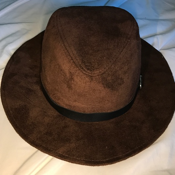 Urban Outfitters Brown Suede Hat One Size Fits All - Picture 2 of 5