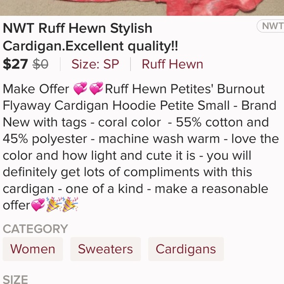 Light Cardigan with Hoodie - Picture 4 of 4