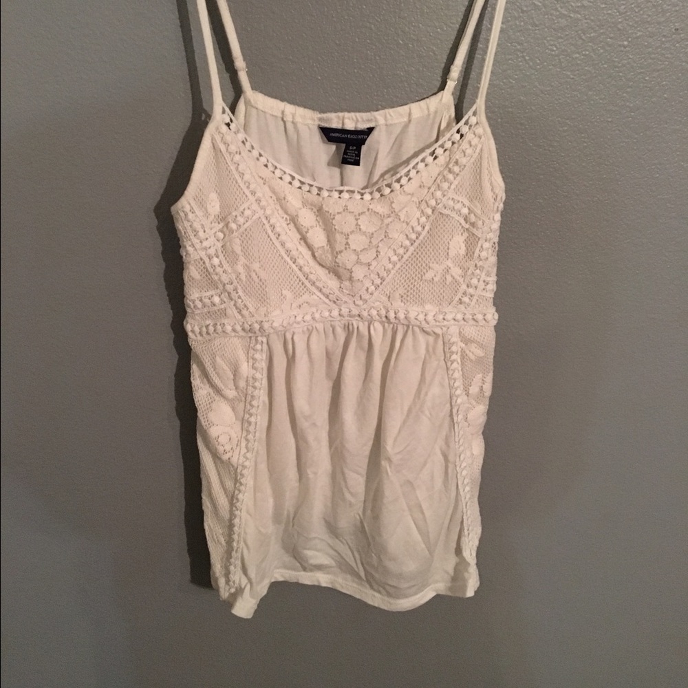 Cream American eagle tank