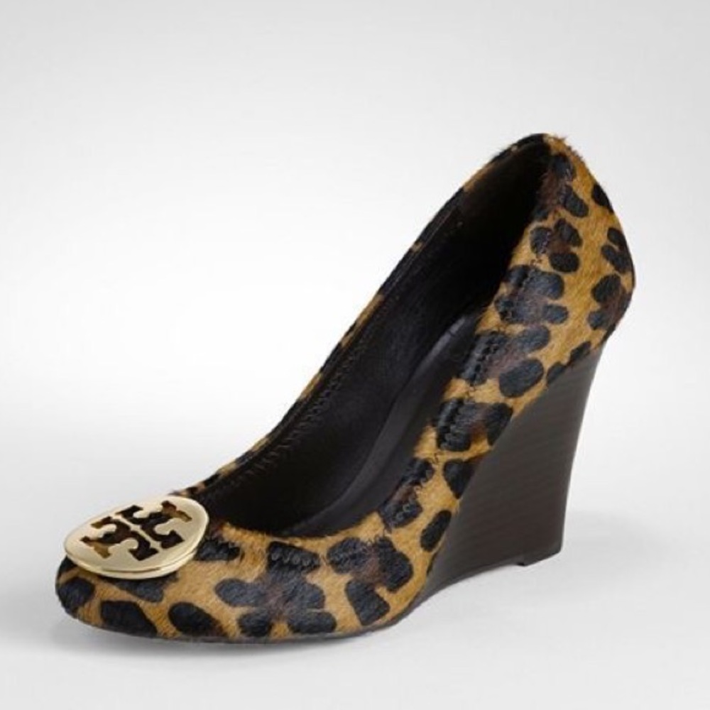 Tory Burch Leopard Print Wedge