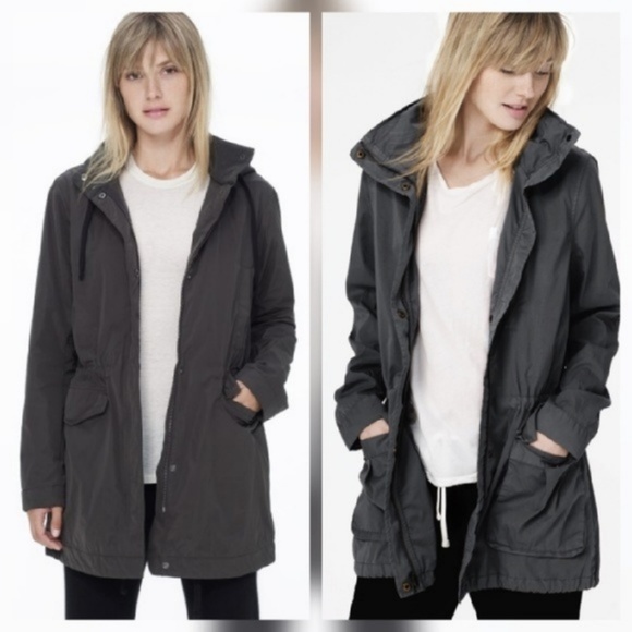 James Perse Khaki Utility Anorak Jacket - Picture 5 of 6