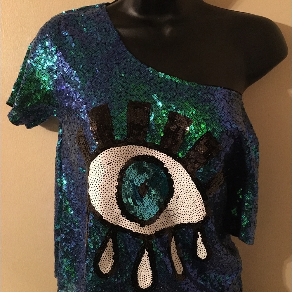 Glitter Sequin crop top