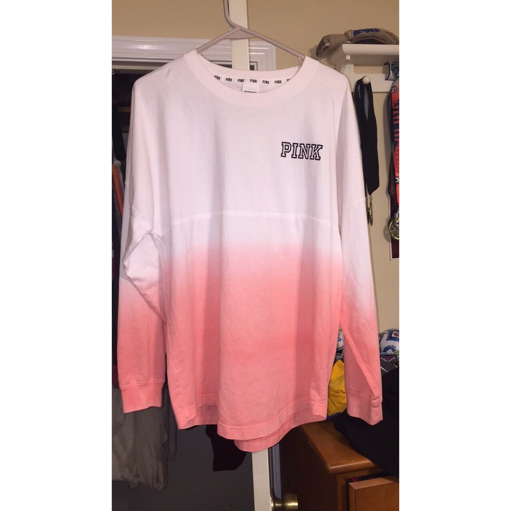 VS PINK long sleeve ombre shirt